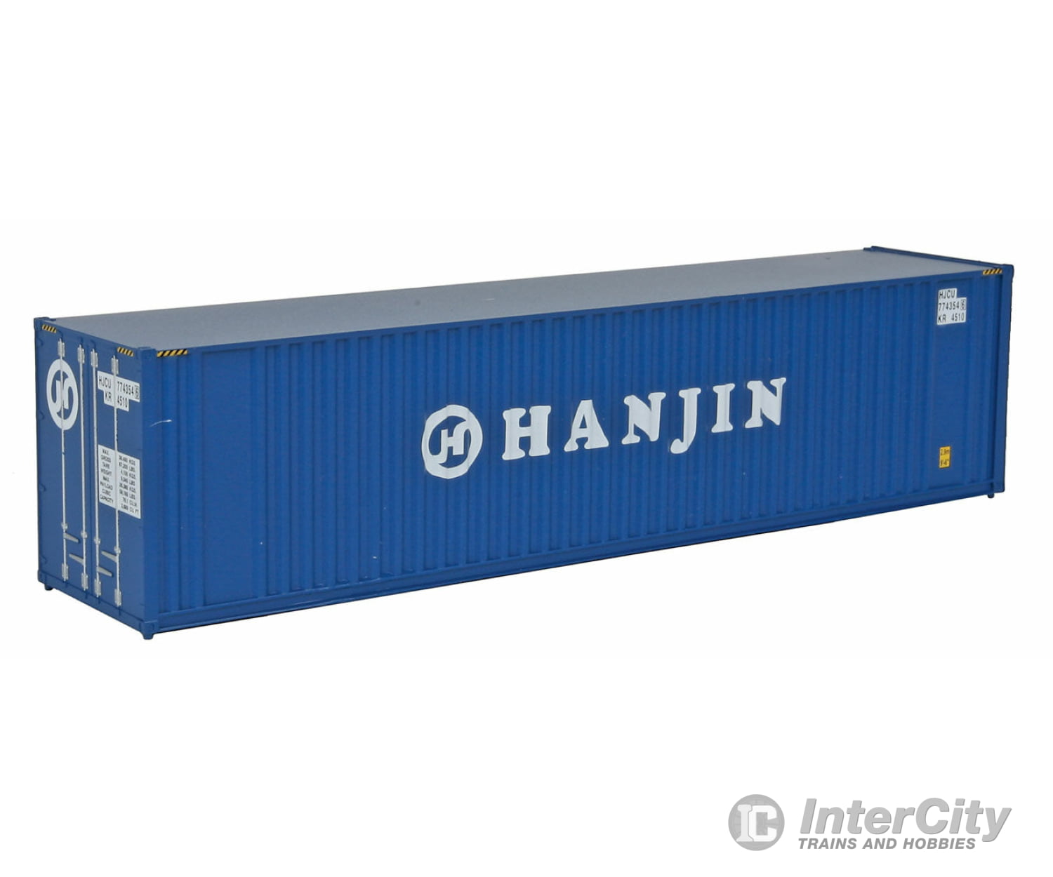 Walthers Scenemaster 8208 40’ Hi Cube Corrugated Container W/Flat Roof - Assembled -- Hanjin