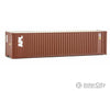 Walthers Scenemaster 8213 40’ Hi-Cube Corrugated Container W/Flat Roof - Assembled -- American