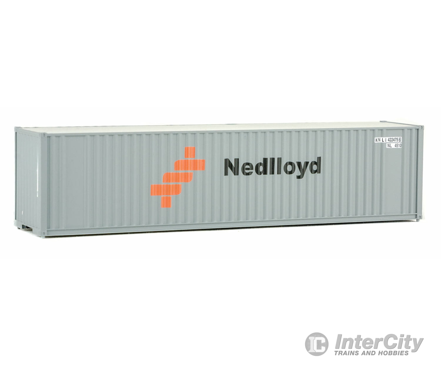 Walthers Scenemaster 8219 40’ Hi-Cube Corrugated Container W/Flat Roof - Assembled -- Nedlloyd