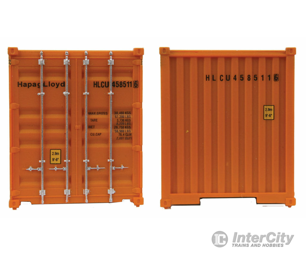 Walthers Scenemaster 8254 40’ Hi Cube Corrugated Side Container - Assembled -- Hapag-Lloyd