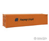 Walthers Scenemaster 8254 40’ Hi Cube Corrugated Side Container - Assembled -- Hapag-Lloyd