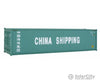 Walthers Scenemaster 8256 40 Hi Cube Corrugated Side Container - Assembled -- China Shipping Freight