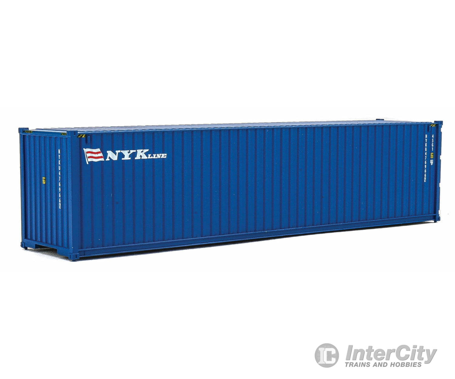 Walthers Scenemaster 8265 40’ Hi-Cube Corrugated-Side Container - Assembled -- Nyk Lines (Blue