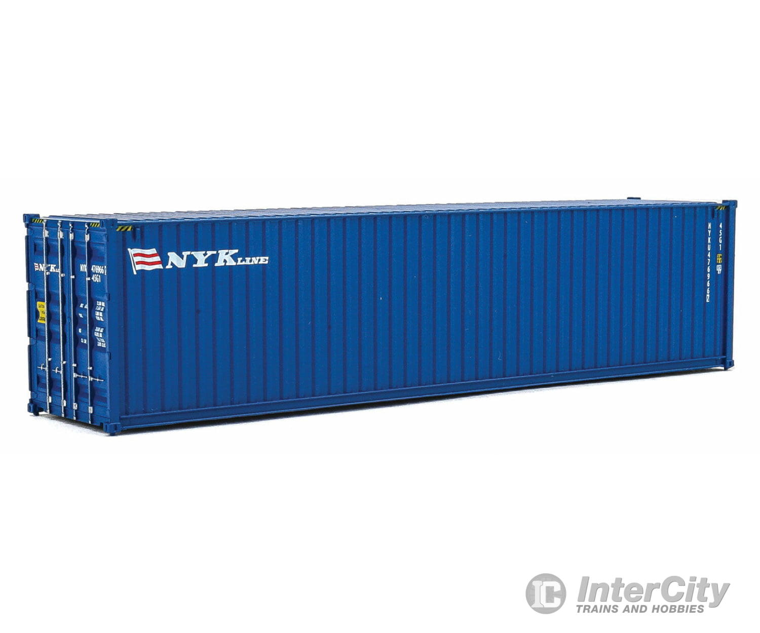 Walthers Scenemaster 8265 40’ Hi-Cube Corrugated-Side Container - Assembled -- Nyk Lines (Blue