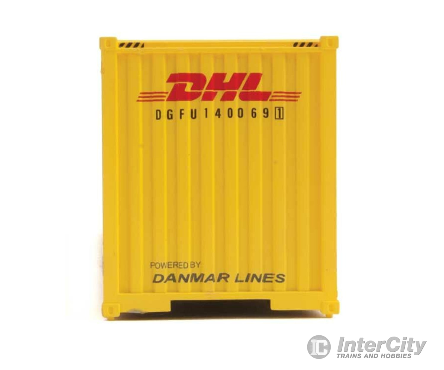 Walthers Scenemaster 8267 40’ Hi - Cube Corrugated - Side Container - Assembled - - Dhl (Yellow