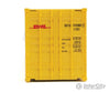 Walthers Scenemaster 8267 40’ Hi - Cube Corrugated - Side Container - Assembled - - Dhl (Yellow