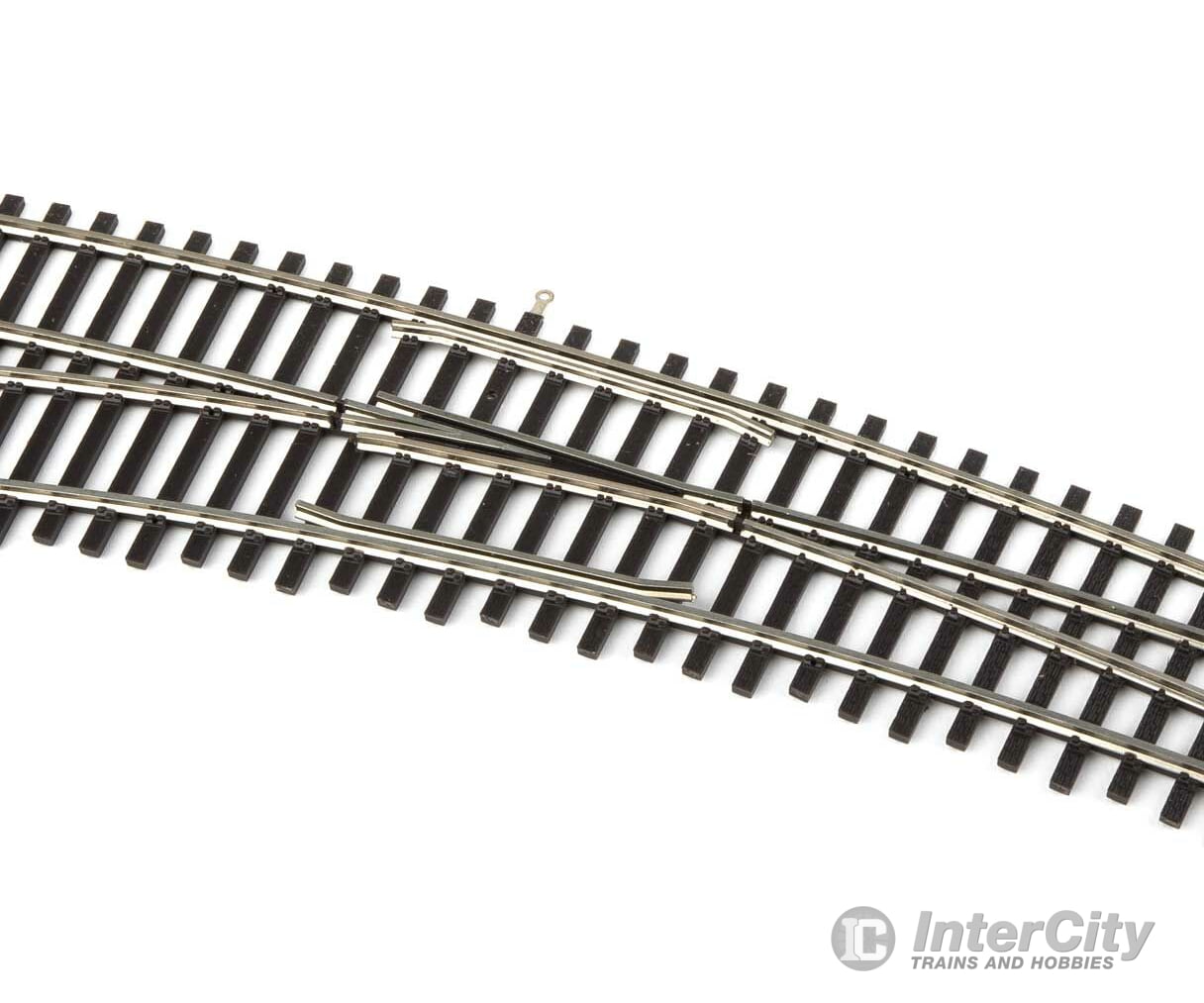 Walthers Scenemaster 83063 Code 83 Nickel Silver Dcc-Friendly Curved Turnout - 24 And 28 Radii --