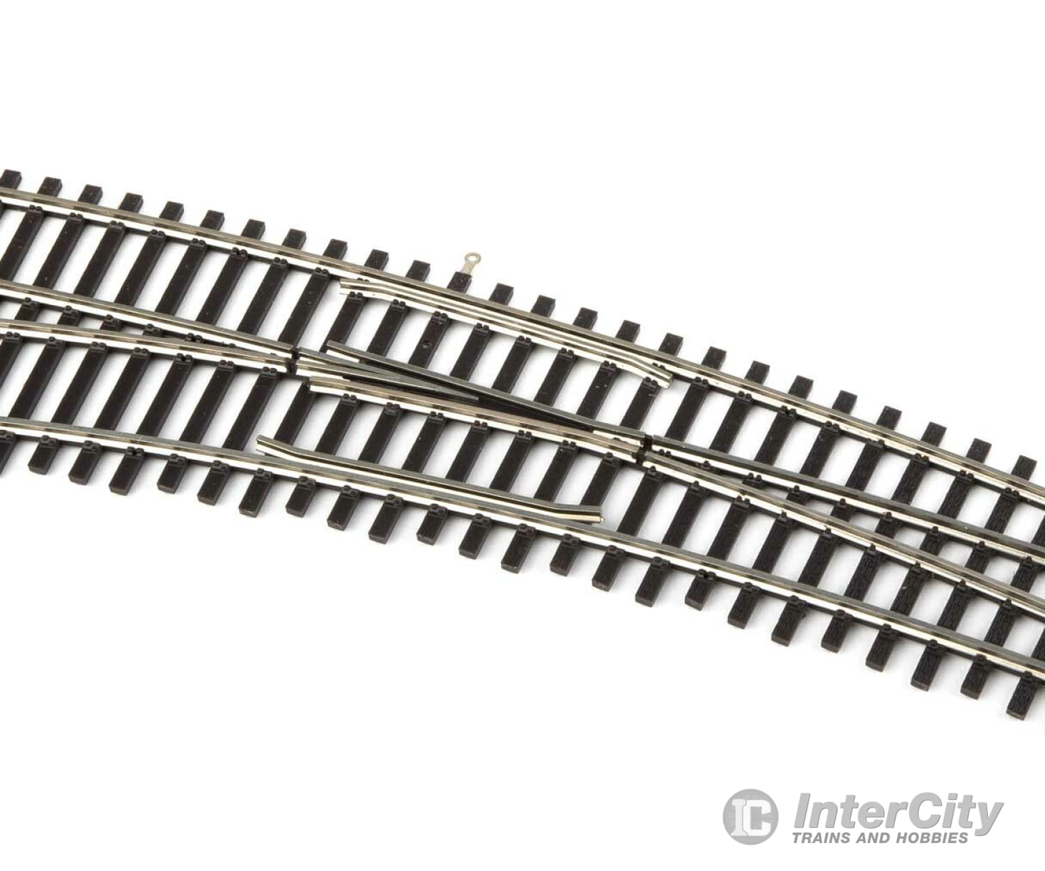 Walthers Scenemaster 83063 Code 83 Nickel Silver Dcc-Friendly Curved Turnout - 24 And 28 Radii --