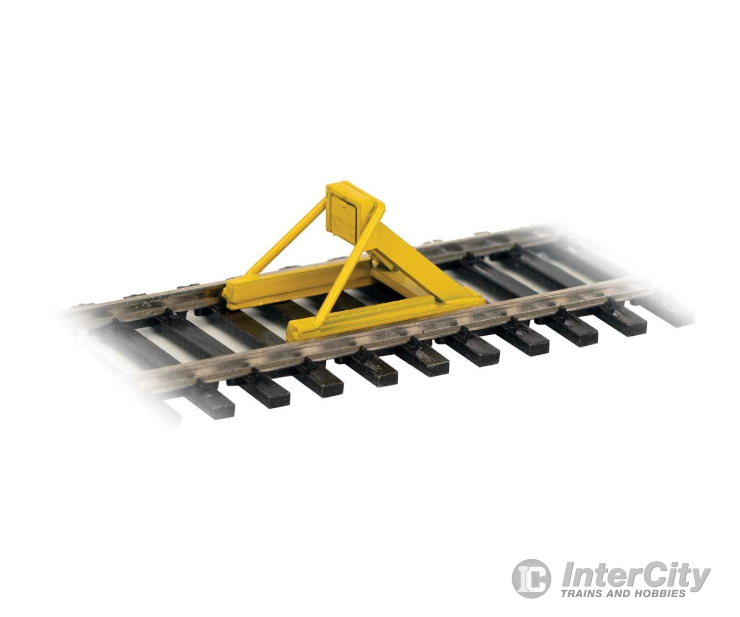 Walthers Scenemaster 83108 Assembled Track Bumper Pkg(4) -- Yellow Accessories