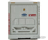 Walthers Scenemaster 8351 40 Hi Cube Smooth Side Reefer Container - Assembled -- K-Line (Grey Red