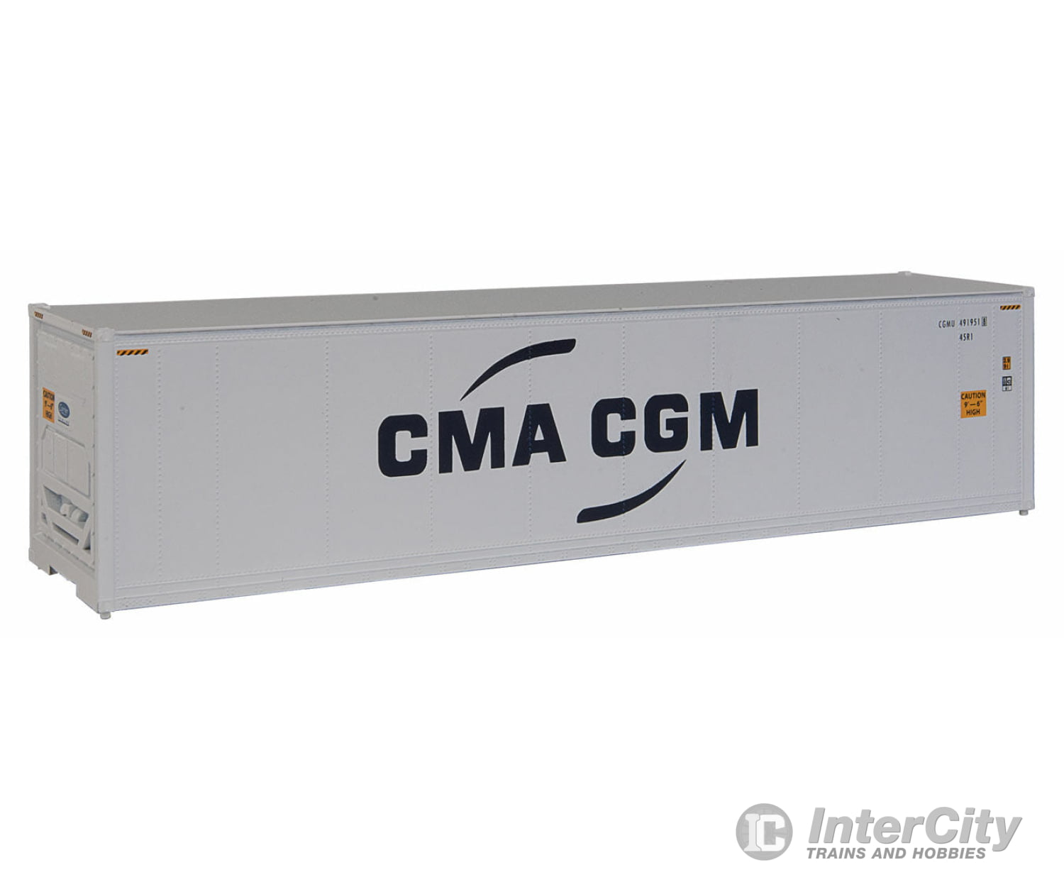 Walthers Scenemaster 8357 40 Hi Cube Smooth Side Reefer Container - Assembled -- Cma-Cgm Freight