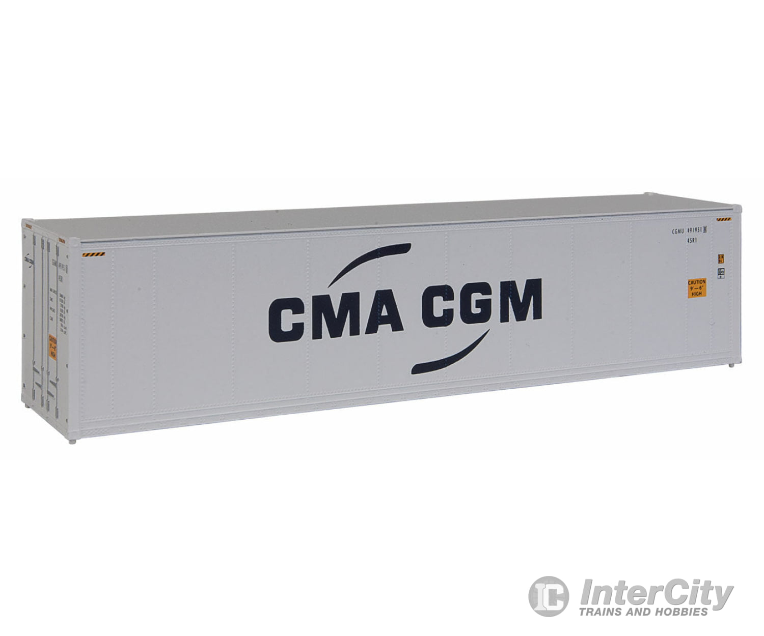 Walthers Scenemaster 8357 40 Hi Cube Smooth Side Reefer Container - Assembled -- Cma-Cgm Freight