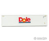 Walthers Scenemaster 8359 40’ Hi-Cube Smooth-Side Reefer Container - Assembled -- Dole (White Red
