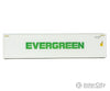 Walthers Scenemaster 8360 40 Hi-Cube Smooth-Side Reefer Container - Assembled -- Evergreen (White