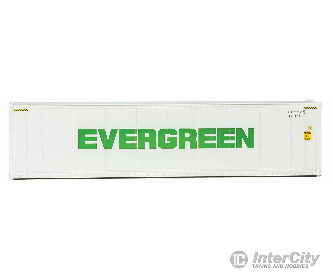Walthers Scenemaster 8360 40 Hi-Cube Smooth-Side Reefer Container - Assembled -- Evergreen (White