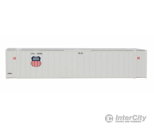 Walthers Scenemaster 8460 48’ Ribbed Side Container - Assembled -- Union Pacific(R) (White Shield