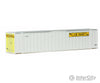 Walthers Scenemaster 8472 48’ Ribbed-Side Container - Assembled -- J.b. Hunt (White Yellow Black)