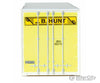 Walthers Scenemaster 8472 48’ Ribbed-Side Container - Assembled -- J.b. Hunt (White Yellow Black)