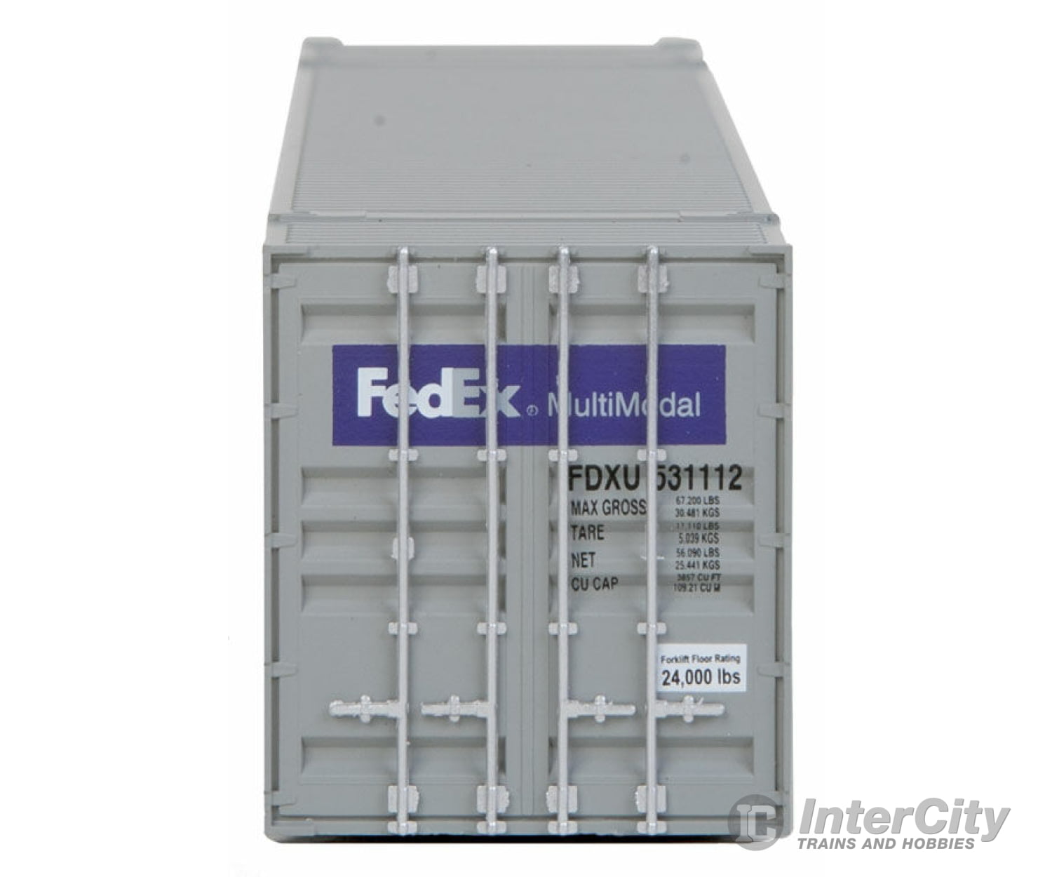 Walthers Scenemaster 8504 53’ Singamas Corrugated Side Container - Ready To Run -- Fedex