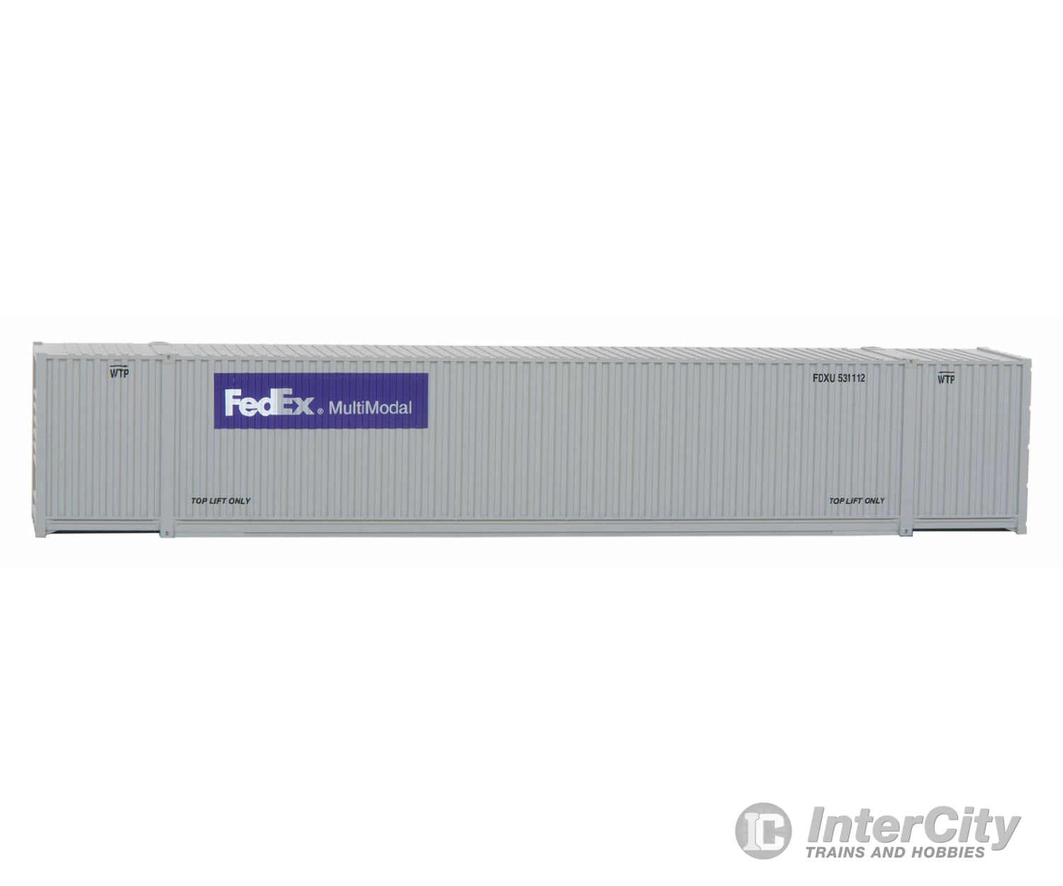 Walthers Scenemaster 8504 53’ Singamas Corrugated Side Container - Ready To Run -- Fedex