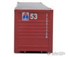 Walthers Scenemaster 8517 53’ Singamas Corrugated-Side Container - Ready To Run -- Sea Star (Blue