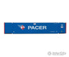 Walthers Scenemaster 8535 53’ Singamas Corrugated-Side Container - Assembled -- Pacer (Blue White