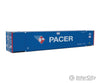 Walthers Scenemaster 8535 53’ Singamas Corrugated-Side Container - Assembled -- Pacer (Blue White