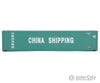 Walthers Scenemaster 8552 45’ Cimc Container - Assembled -- China Shipping (Green White) Freight