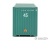 Walthers Scenemaster 8552 45’ Cimc Container - Assembled -- China Shipping (Green White) Freight