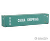 Walthers Scenemaster 8552 45’ Cimc Container - Assembled -- China Shipping (Green White) Freight