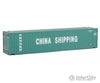 Walthers Scenemaster 8552 45’ Cimc Container - Assembled -- China Shipping (Green White) Freight