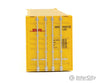 Walthers Scenemaster 8560 45’ Cimc Container - Assembled -- Dhl (Yellow Red) Freight Loads &