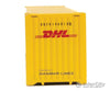 Walthers Scenemaster 8560 45’ Cimc Container - Assembled -- Dhl (Yellow Red) Freight Loads &