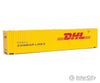 Walthers Scenemaster 8560 45’ Cimc Container - Assembled -- Dhl (Yellow Red) Freight Loads &