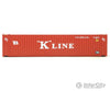 Walthers Scenemaster 8563 45’ Cimc Container - Assembled -- K-Line (Red White) Freight Loads &