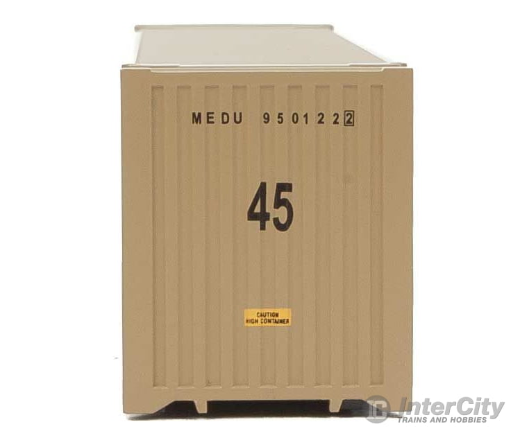 Walthers Scenemaster 8565 45’ Cimc Container - Assembled -- Mediterranean Shipping Co. (Beige