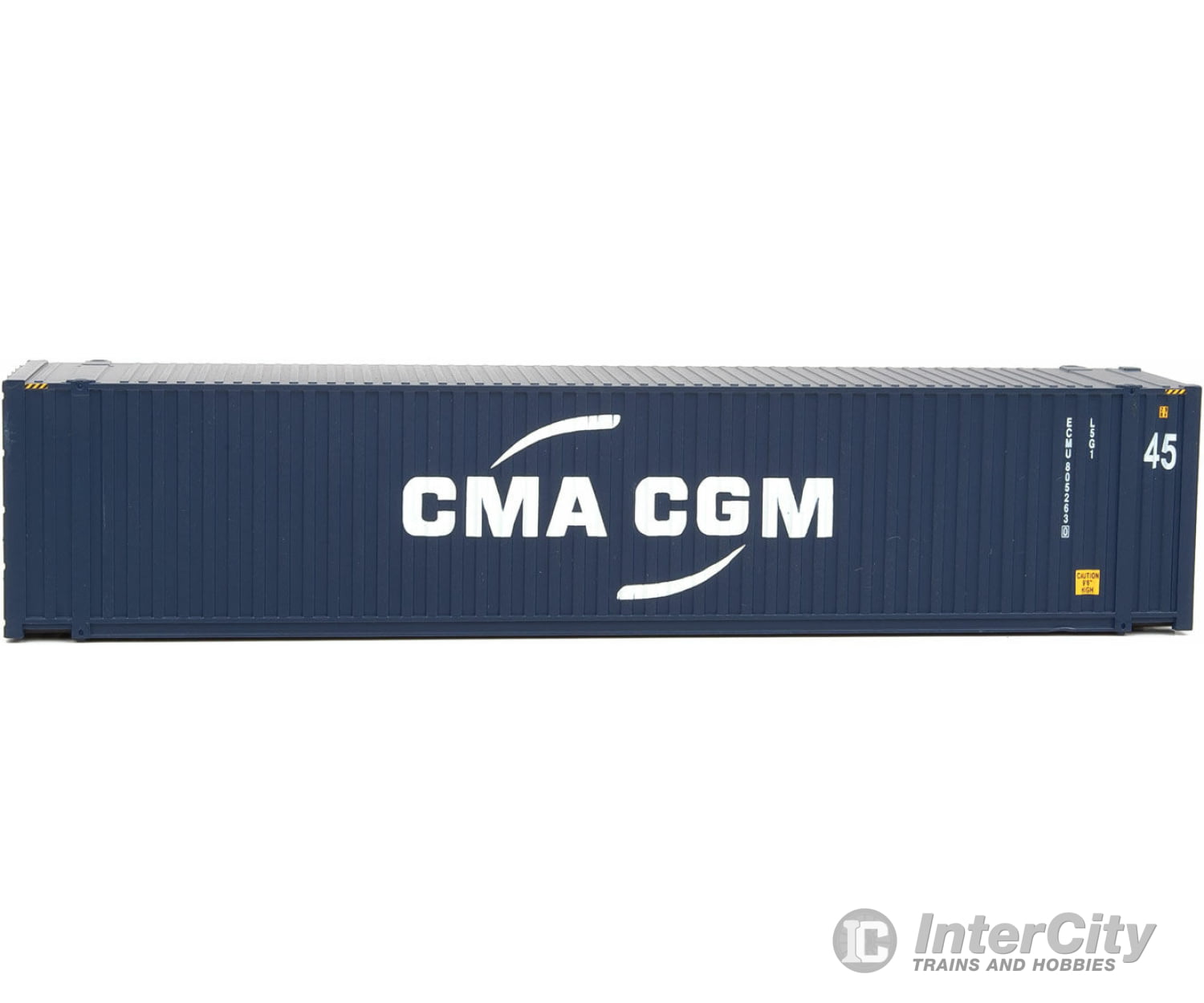 Walthers Scenemaster 8569 45’ Cimc Container - Assembled -- Cma-Cgm (Blue White) Freight Loads &