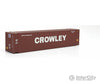 Walthers Scenemaster 8571 45’ Cimc Container - Assembled -- Crowley (Brown White) Freight Loads &