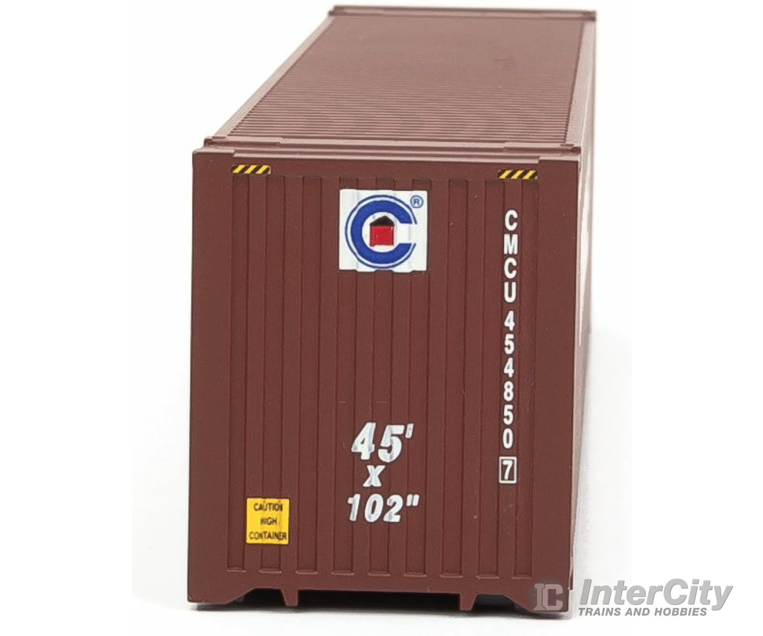 Walthers Scenemaster 8571 45’ Cimc Container - Assembled -- Crowley (Brown White) Freight Loads &