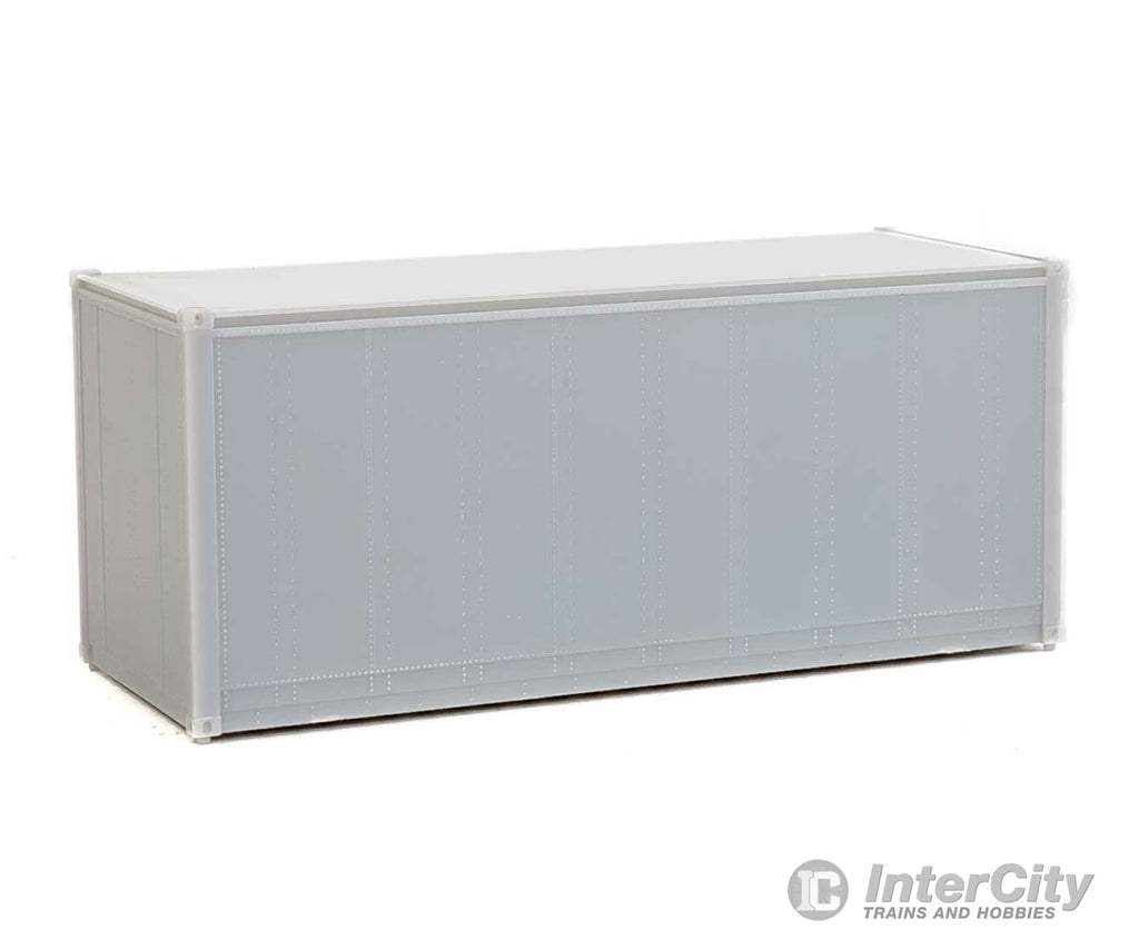 Walthers Scenemaster 8650 20’ Smooth-Side Container - Ready To Run -- Undecorated Freight Loads &