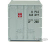 Walthers Scenemaster 8651 20 Smooth-Side Container - Ready To Run -- American President Lines (Gray