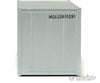 Walthers Scenemaster 8657 20 Smooth-Side Container - Ready To Run -- Mitsui Osk Lines (Gray