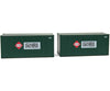 Walthers Scenemaster 8681 20’ Smooth-Side Container With Right Side Door 2-Pack - Ready To Run --