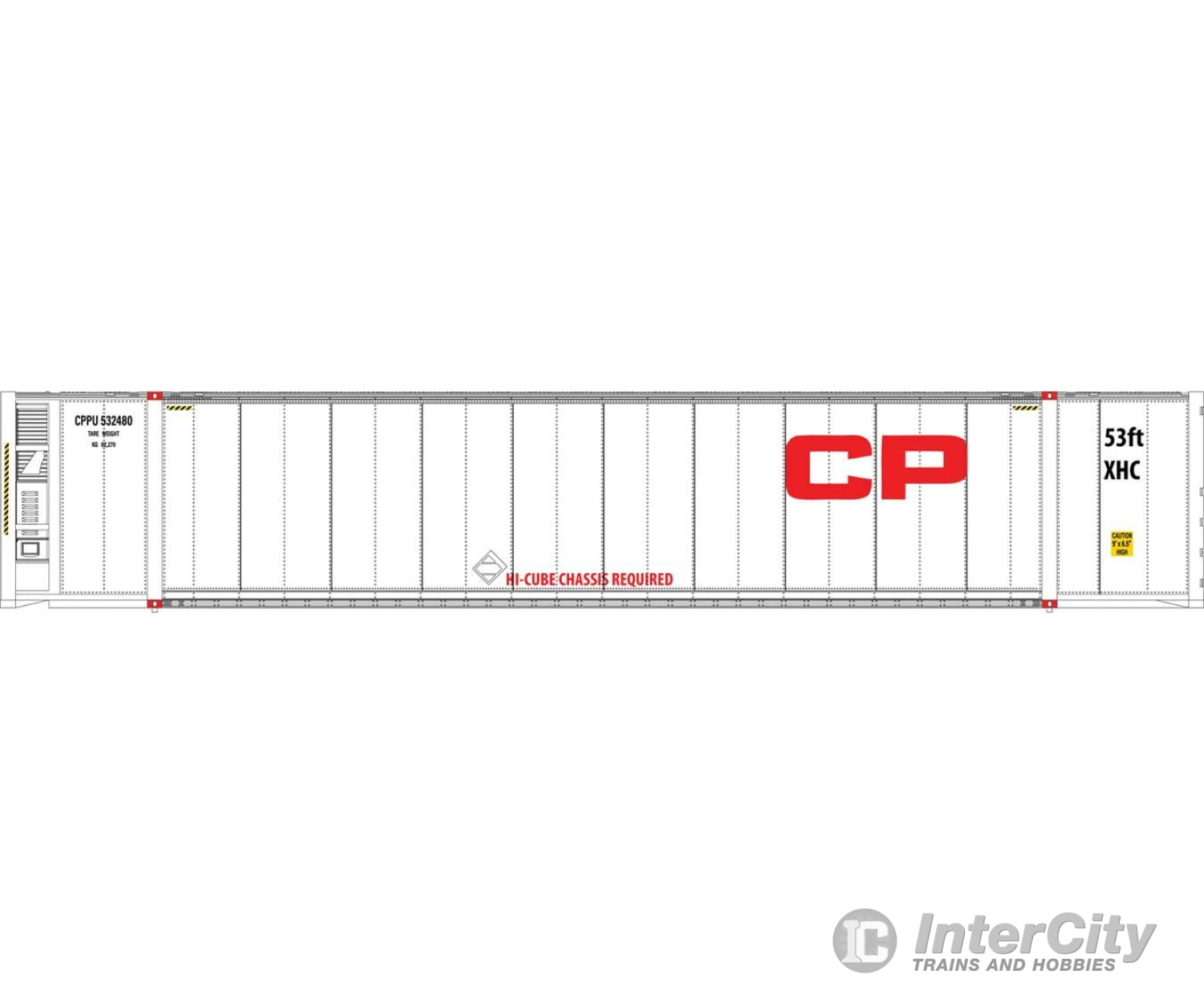 Walthers Scenemaster 8703 53’ Reefer Container - Ready To Run -- Canadian Pacific Freight Loads &