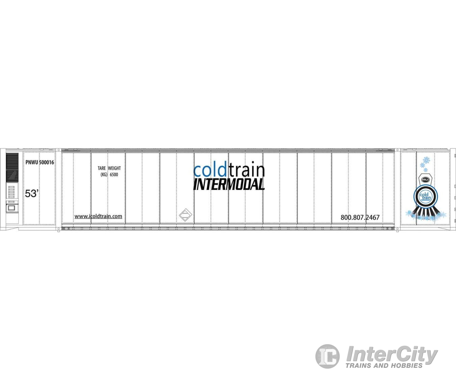 Walthers Scenemaster 8704 53’ Reefer Container - Ready To Run -- Cool Train Freight Loads &