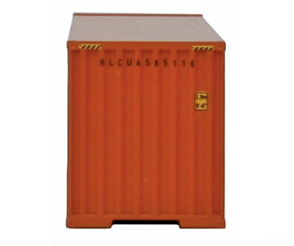 Walthers Scenemaster 8804 40’ Hi Cube Ribbed Side Container - Assembled -- Hapag-Lloyd Freight