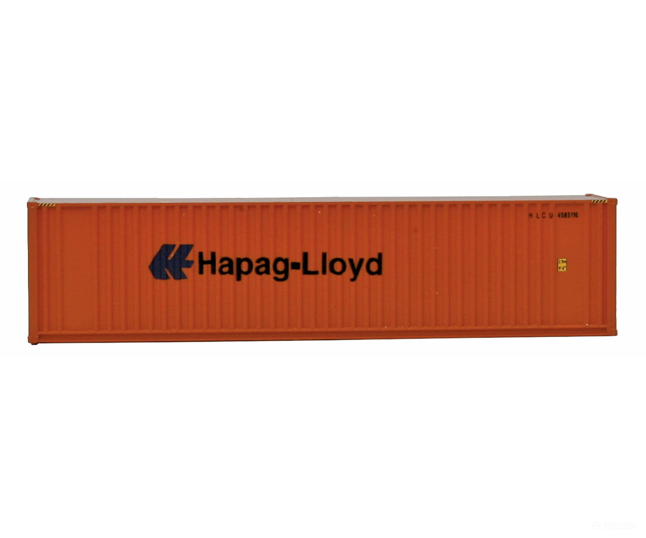 Walthers Scenemaster 8804 40’ Hi Cube Ribbed Side Container - Assembled -- Hapag-Lloyd Freight