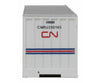 Walthers Scenemaster 8841 48’ Ribbed Side Container - Assembled -- Canadian National (Laser