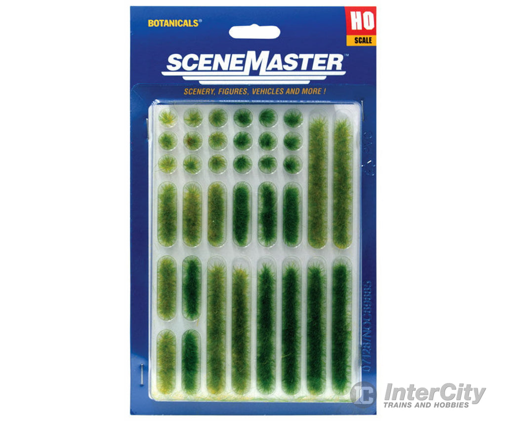 Walthers Scenemaster Ho 1103 Grass Tufts And Strips 1/4’ 0.6Cm Tall -- Summer 18 Of Each Scenery