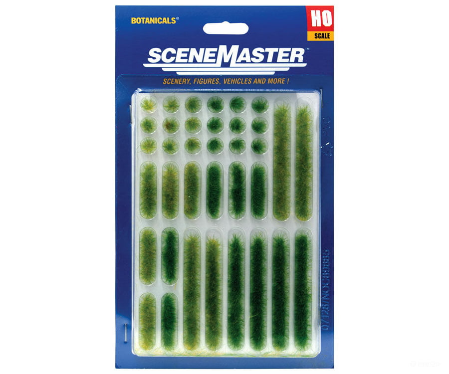 Walthers Scenemaster Ho 1103 Grass Tufts And Strips 1/4’ 0.6Cm Tall -- Summer 18 Of Each Scenery